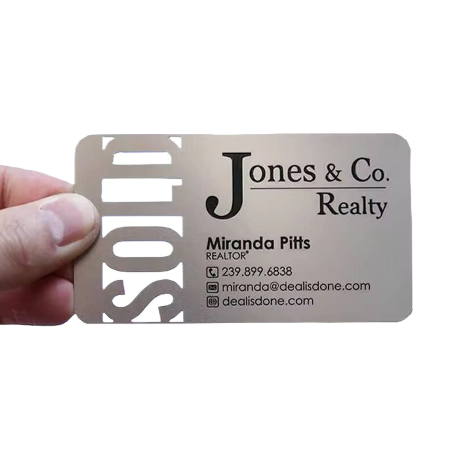 Stainless Steel Business Name Card 11