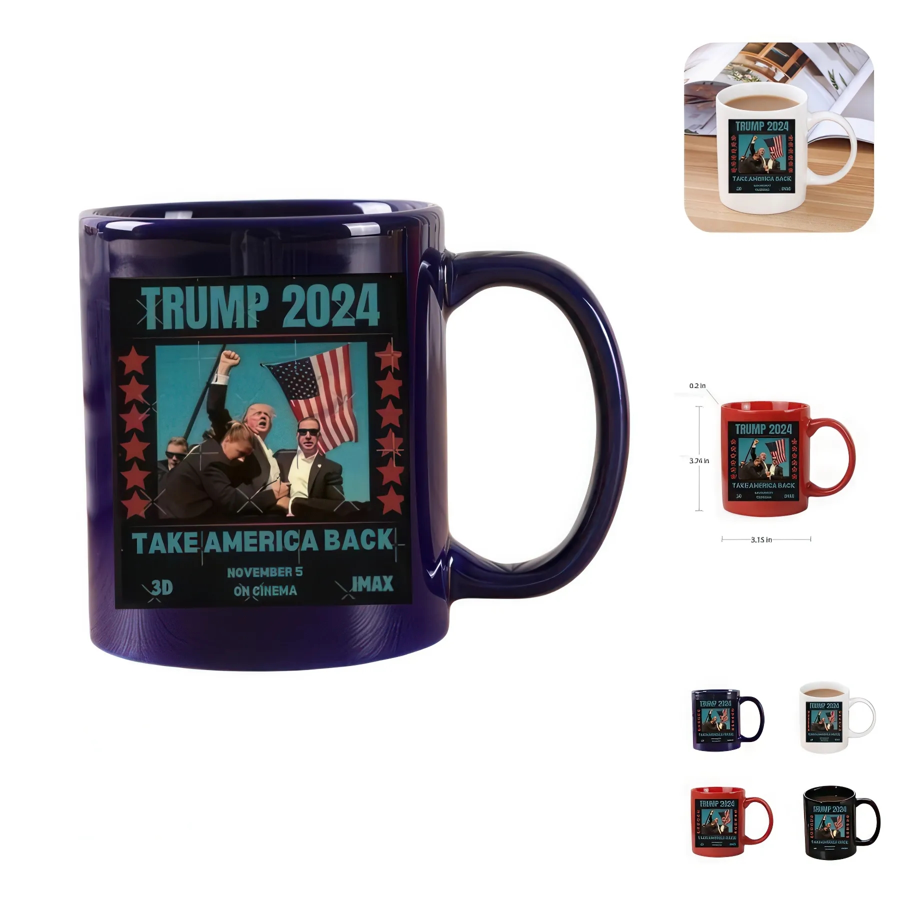 Trump Make America Back Ceramic Coffee Mug 2