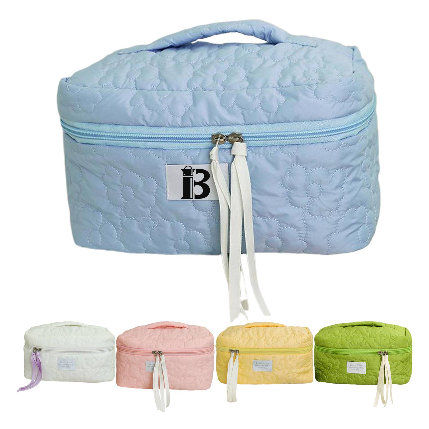 Waterproof Polyester Cloud Travel Toiletry Bag w/ Handle