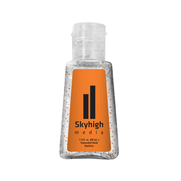 1 oz Single Color Moisture Bead Sanitizer in Trapezoid Bottle 8