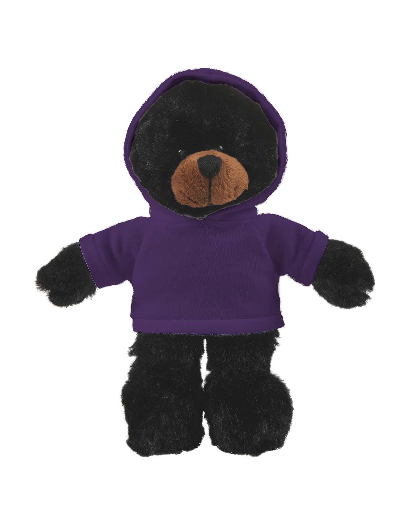 soft plush Black Bear with hoodie 3