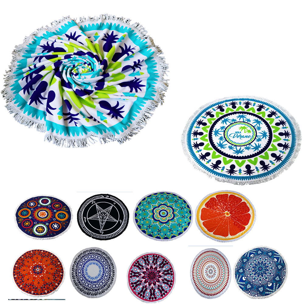 60" Round Beach Towel 1