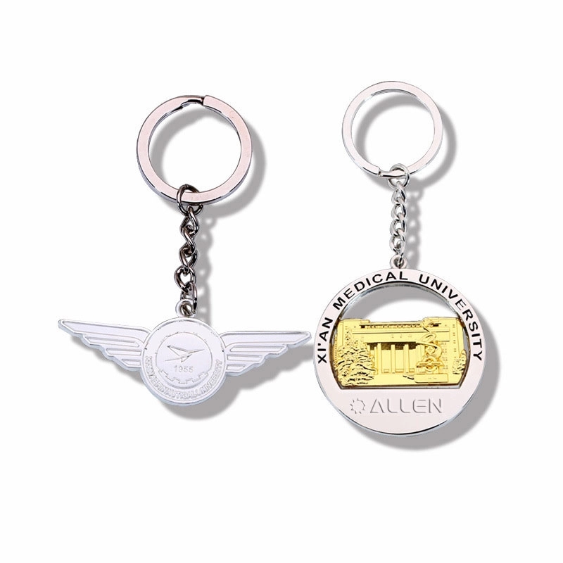 Custom Embossed Round Metal Plate For Key Chain 2
