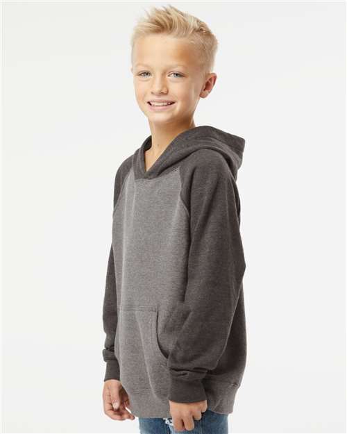 Youth Lightweight Special Blend Raglan Hooded Sweatshirt - PRM15YSB 7
