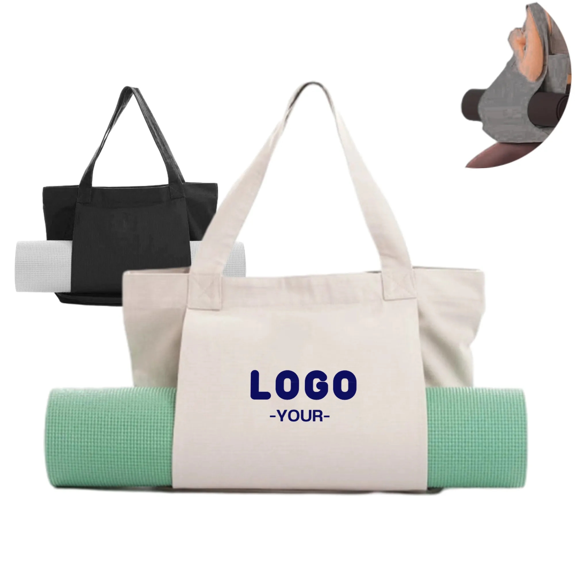 Yoga Mat Bag Canvas Tote for Men and Women 1