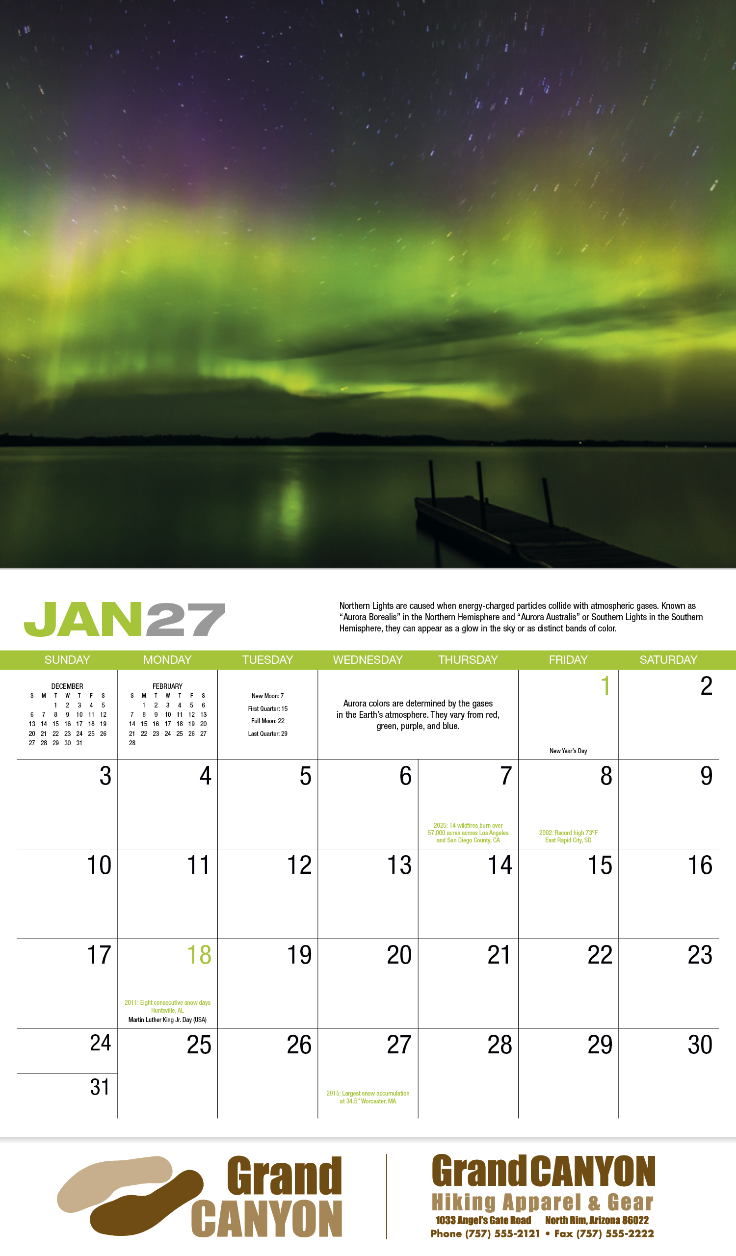 HotLine® Products Weather Almanac Appointment Calendar - Stapled 35