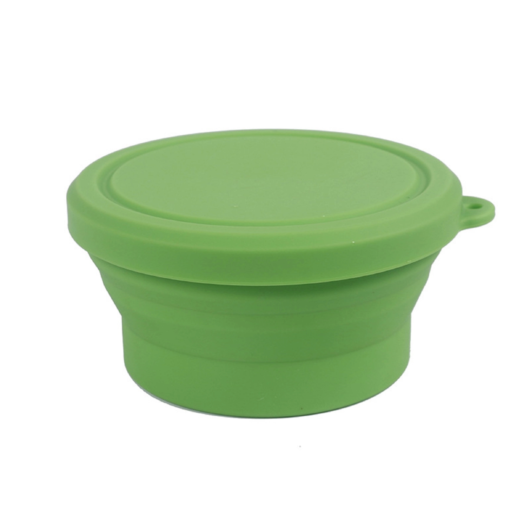 Solid Colored Silicone Bowl with Lid 3