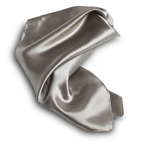 Beige Polyester Satin Scarf - 30"x30" 2