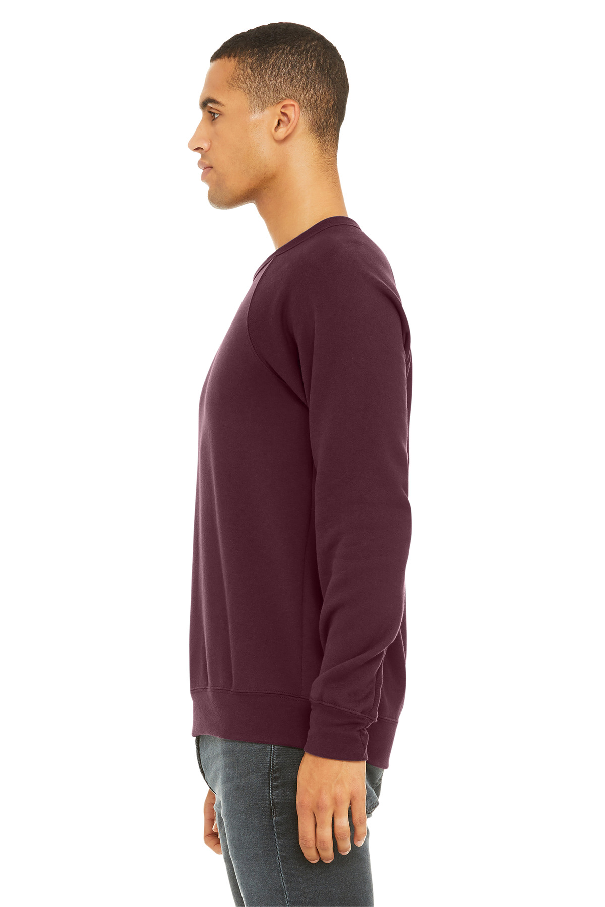 BELLA+CANVAS Unisex Sponge Fleece Raglan Sweatshirt. BC3901 133