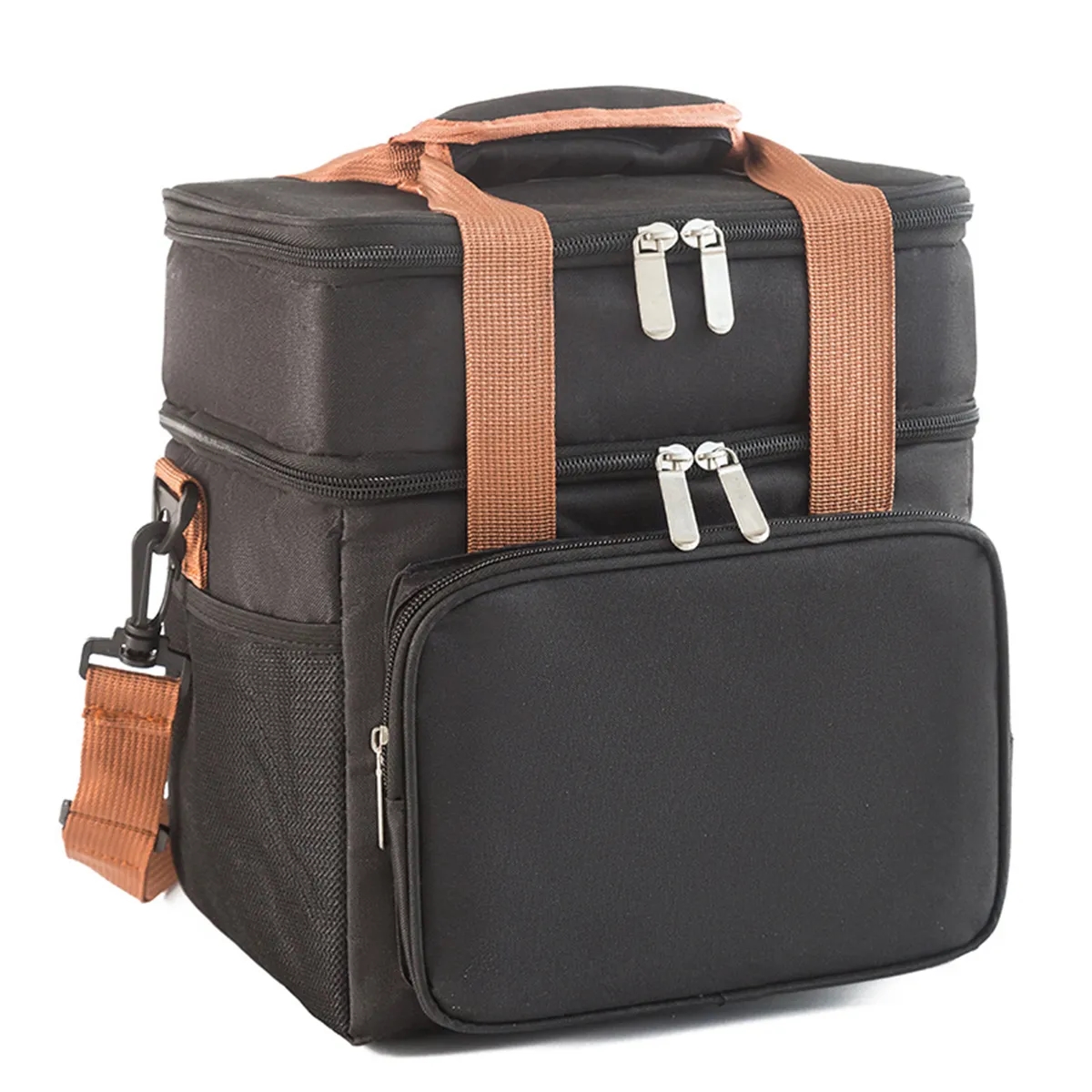 Double Deck Insulated Large Lunch Bag Cooler Box 7