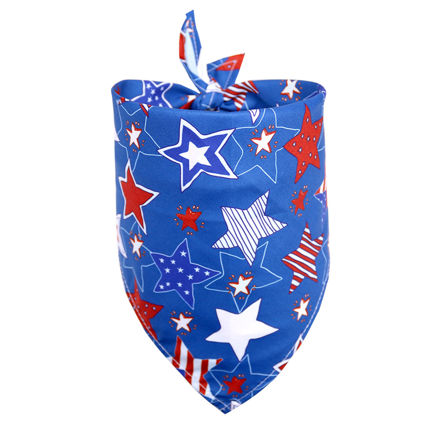 Polyester Patriotic Triangle Dog Bandana 3