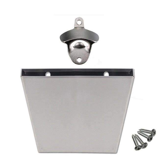 Personalized Wall Mounted Bottle Opener and Cap Catcher 10