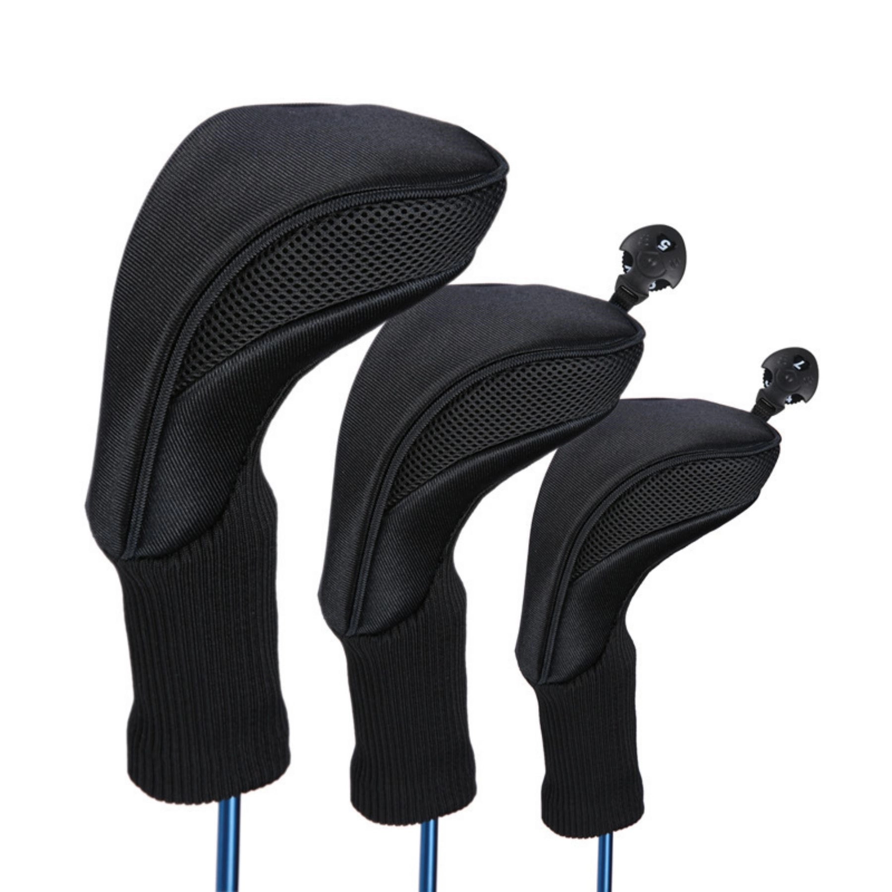 Golf Head Cover Leather Headcovers Set Fits Irons 4