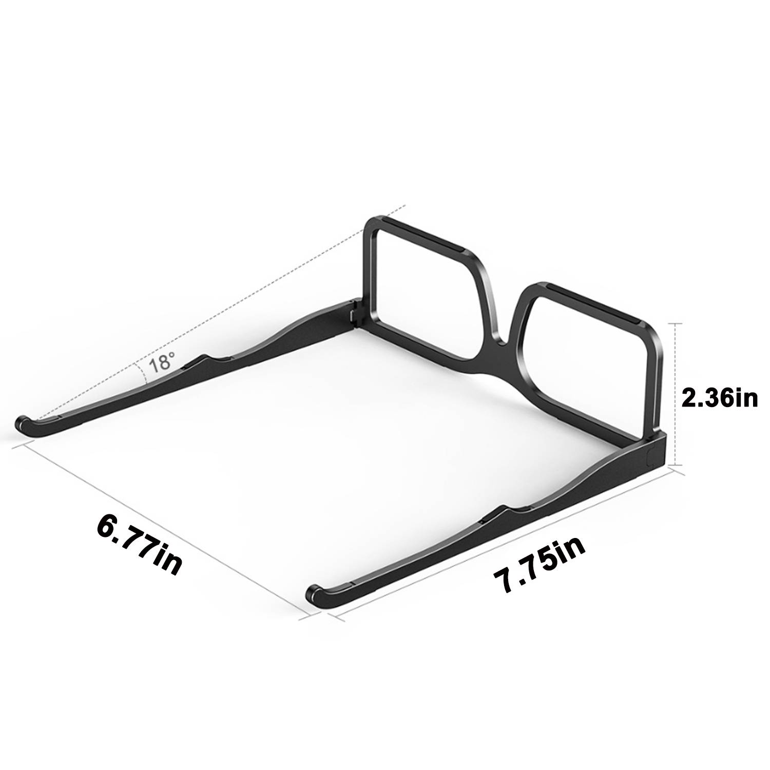 Foldable Glasses Shape Laptop Stand For 10-15.6" 2