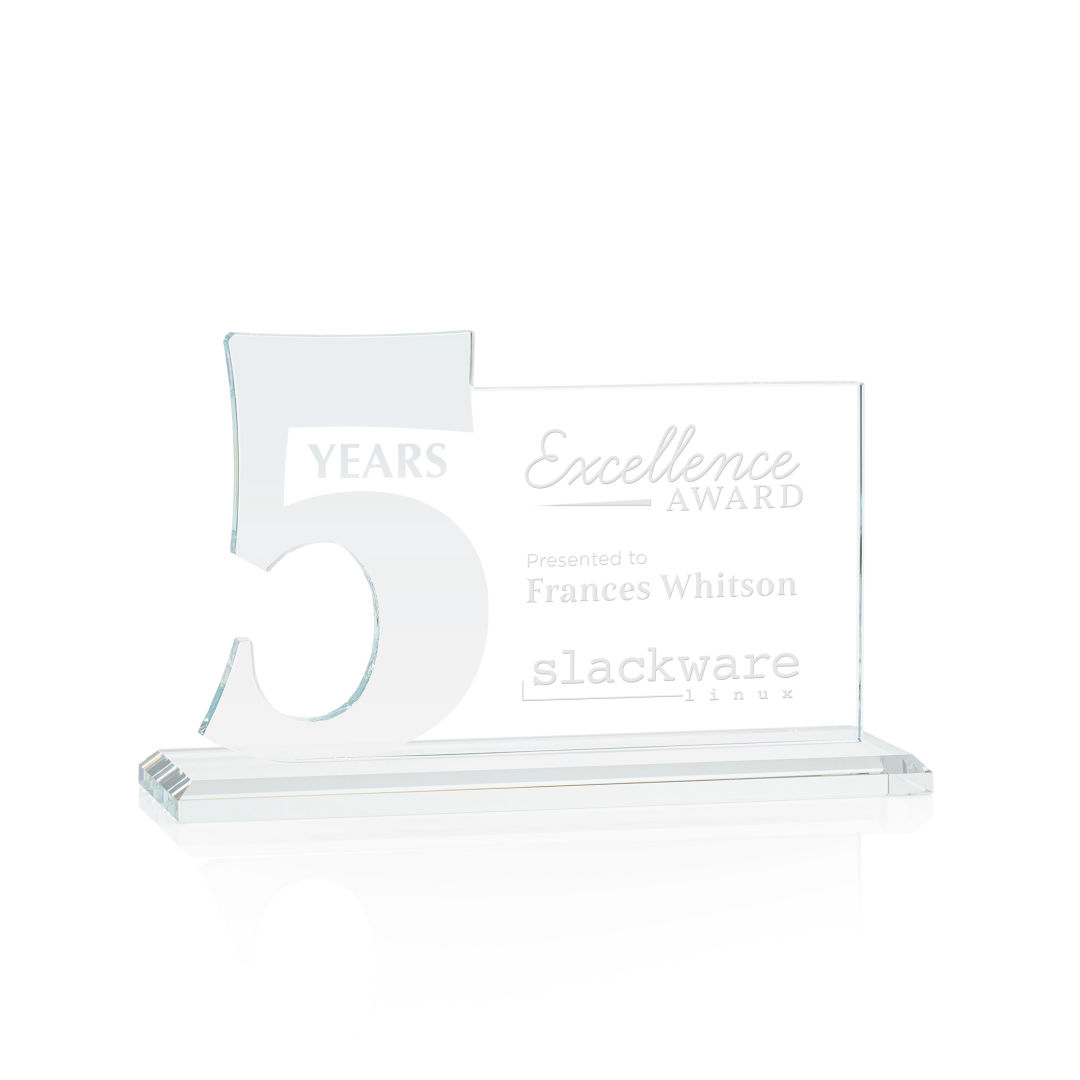 Hazelton Award - Clear, custom award with logo imprint 10