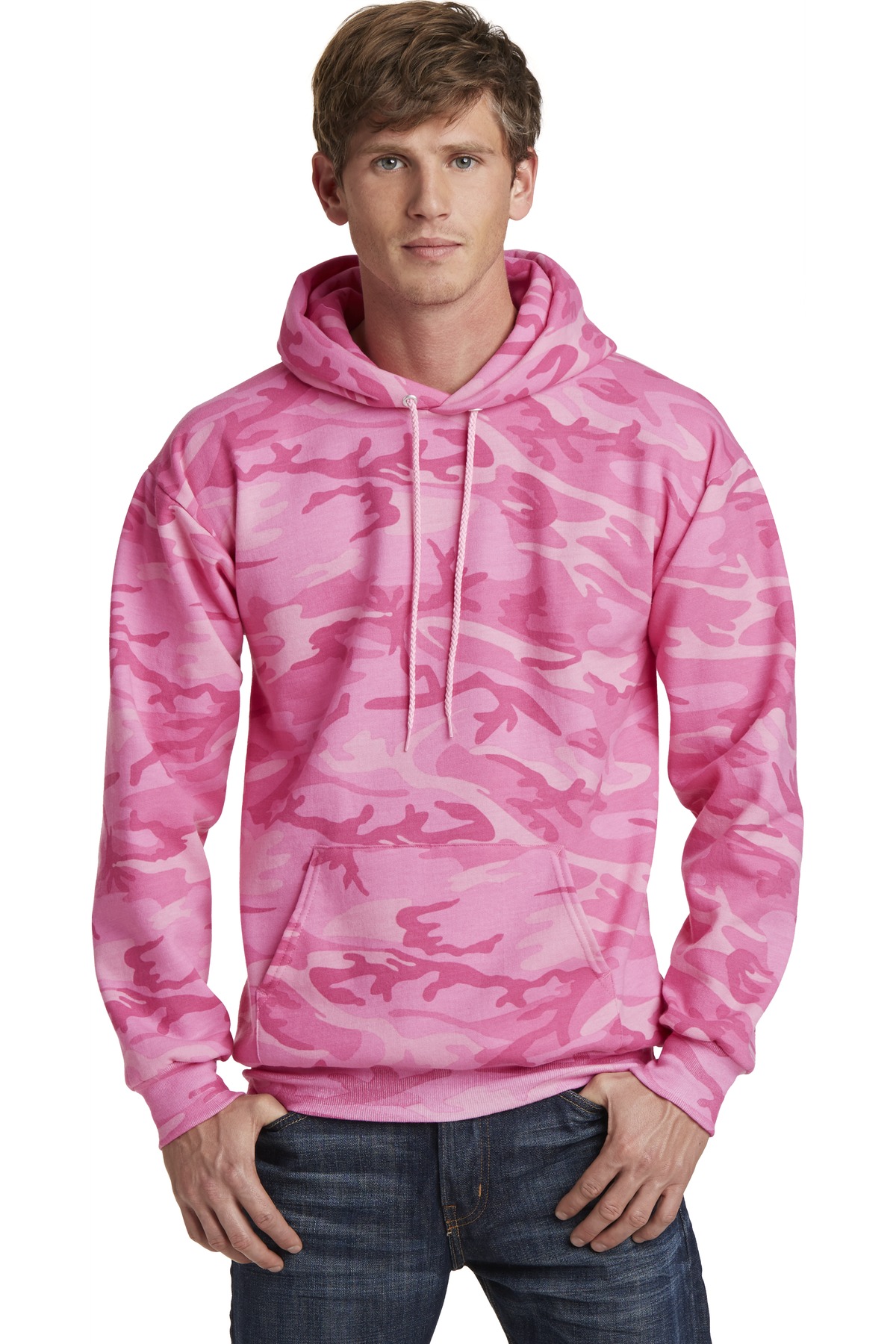 Port & Co Core Fleece Camo Pullover Hooded Sweatshirt. PC78HC 47