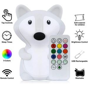 Silicone Bedroom Bedside Table Clouds Lamp Rechargeable LED Night Light 3