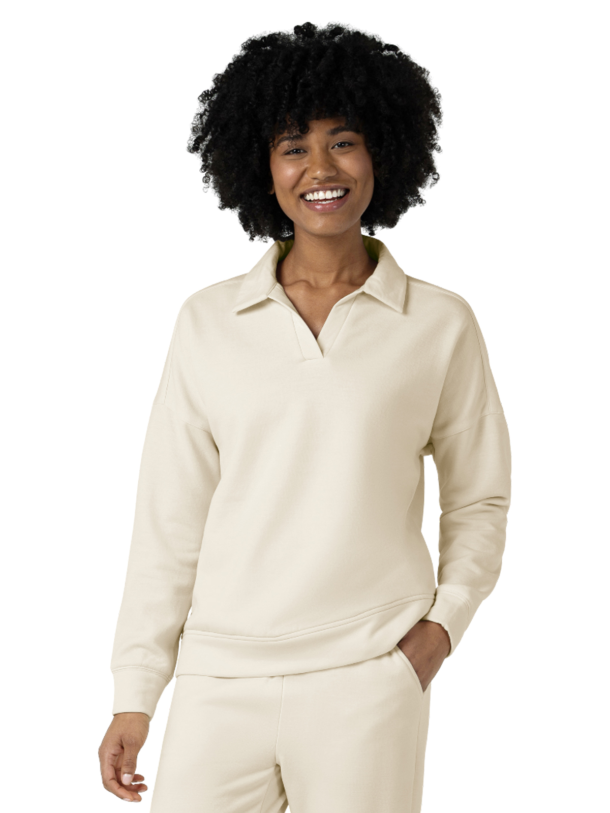Wink- Unwind & Lounge - Women's Relaxed Pullover Polo 9