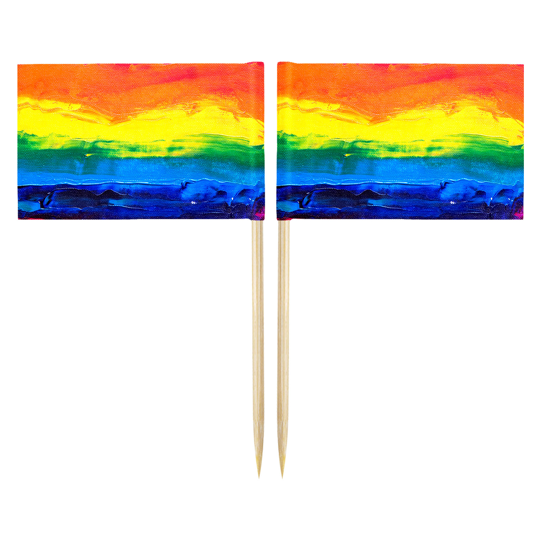 Rectangle 10CM Toothpick Flag 8