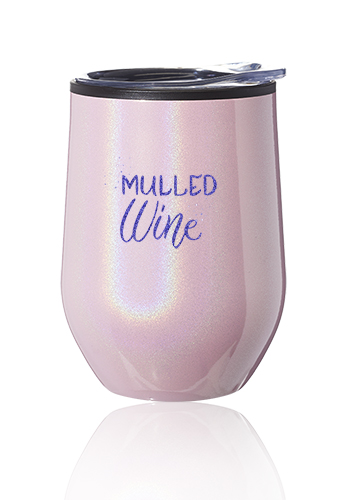 12 oz. Iridescent Stemless Wine Glasses with Lid 4