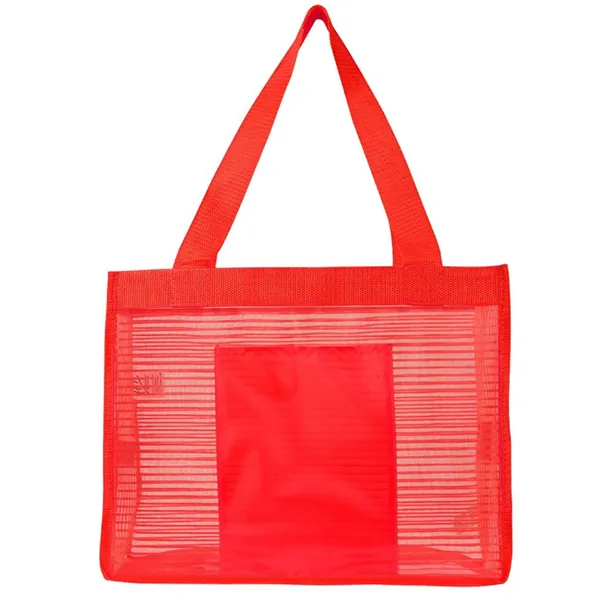 Sheer Striped Tote Bag 3