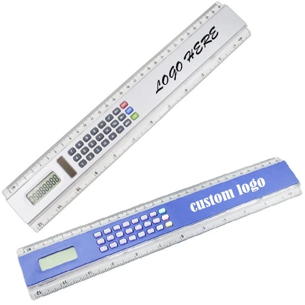 Promotional 12 inch Student Ruler Calculator 1