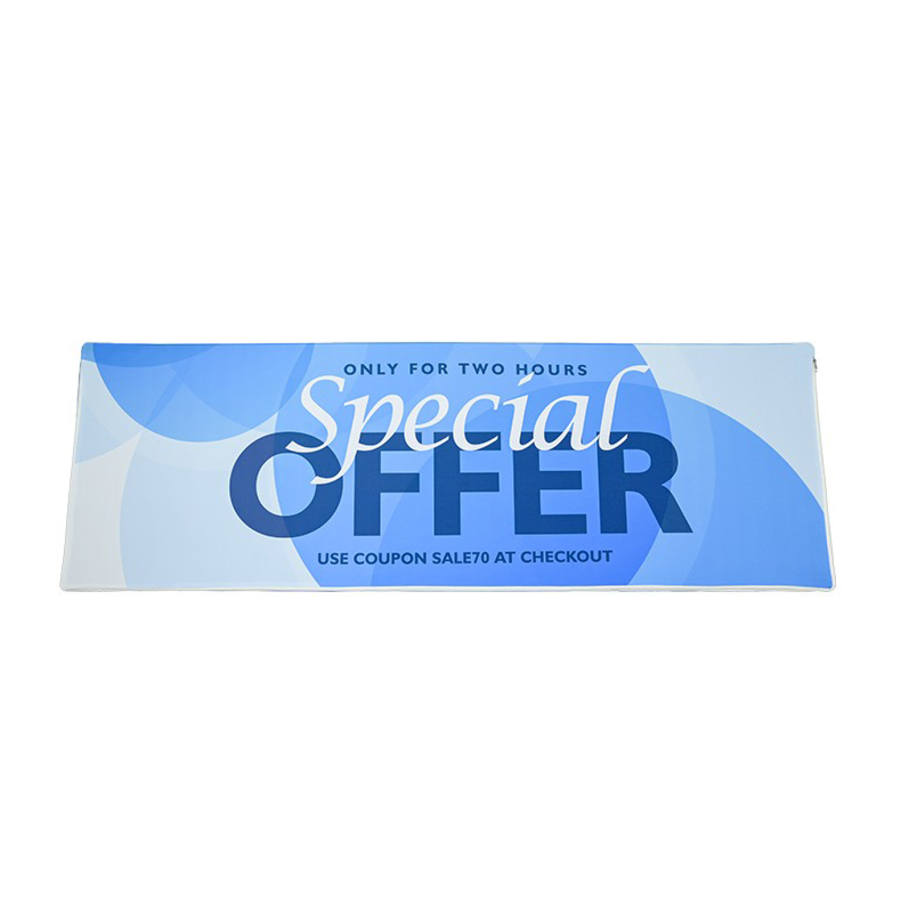 DisplaySplash Triangular Fabric Floor Sign - 78" W x 39" H 14