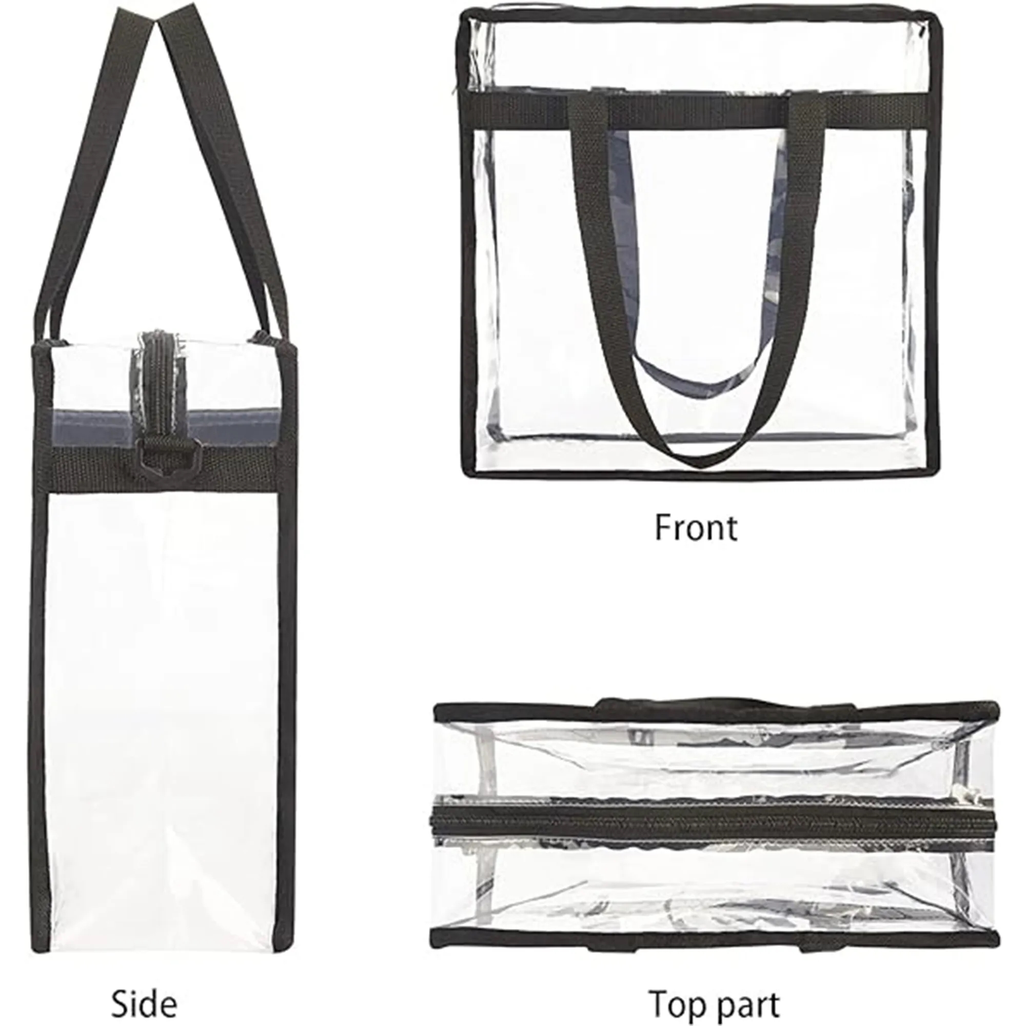 Clear Tote Bag With Zipper 5