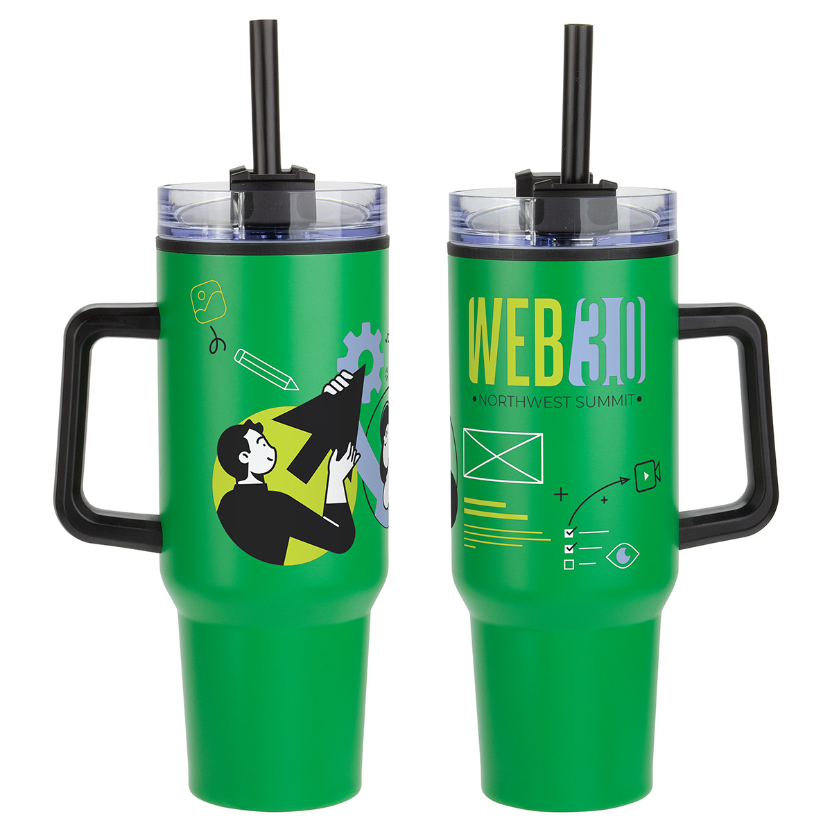 Outpost 40 oz Stainless Steel/Polypropylene Mug 57