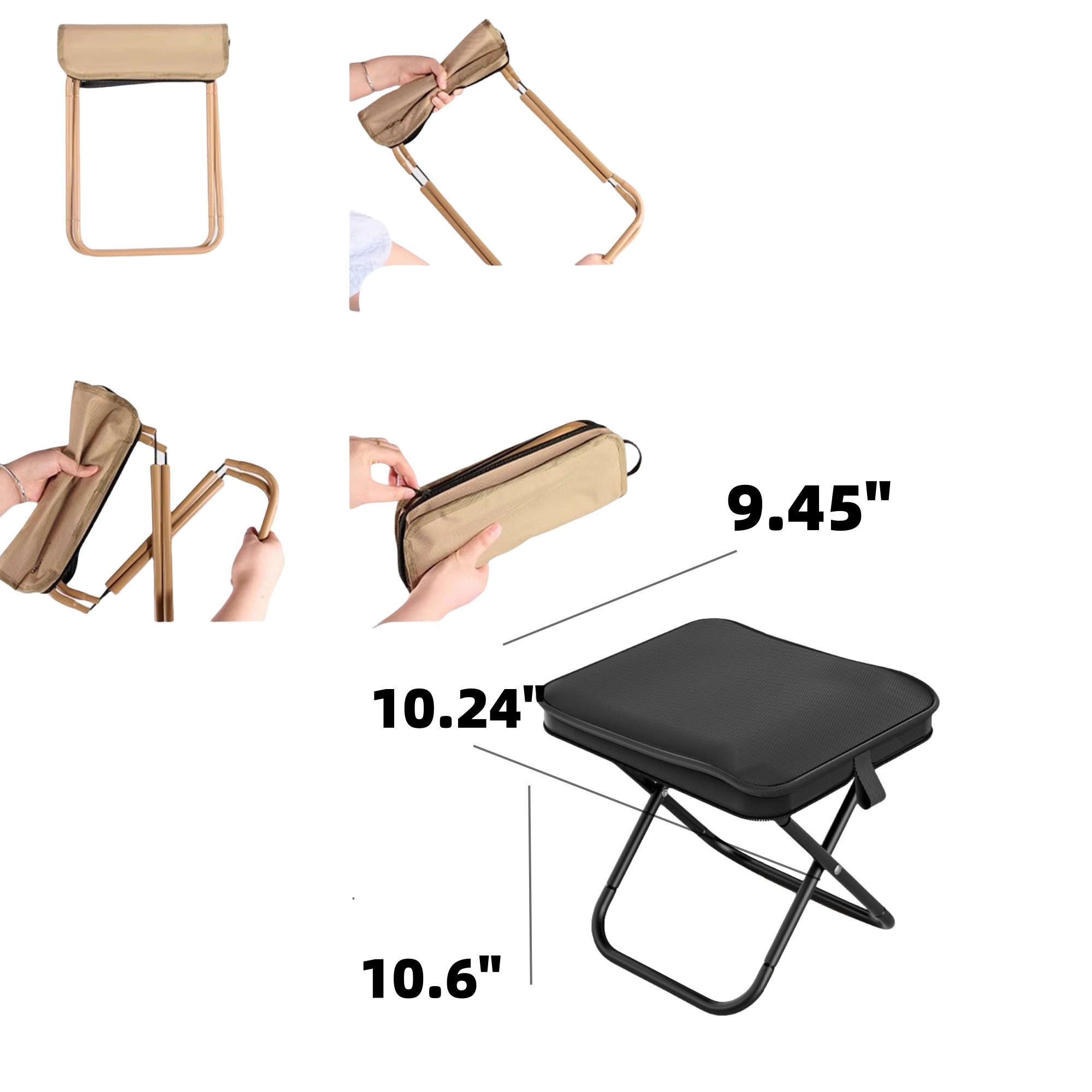 Collapsible Camp Stool with Carry Bag 1