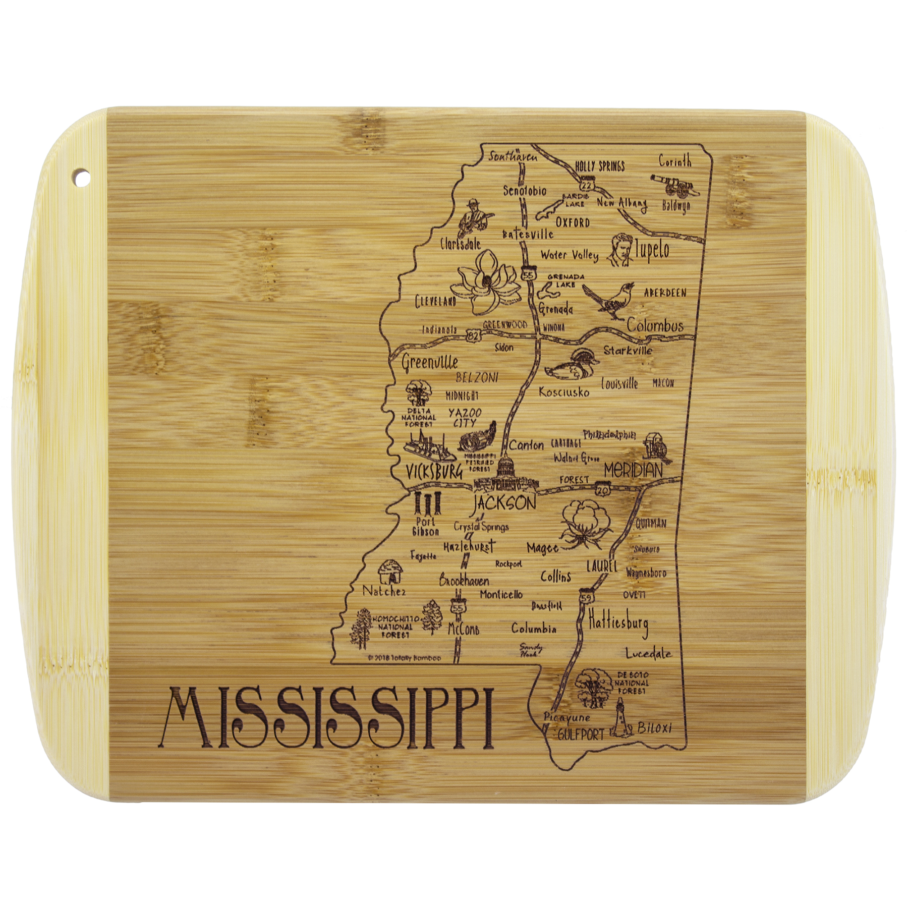 A Slice of Life Mississippi Serving & Cutting Board 4