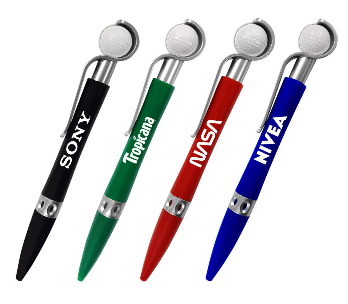 Golf Ball Ballpoint Custom Pens - Sports & Golf Promotions 3
