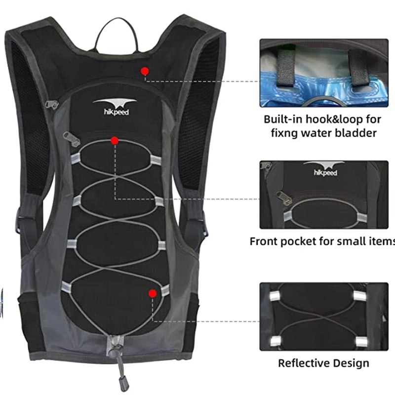 Hydration Backpack With 2L Leakproof Water Bladder 3