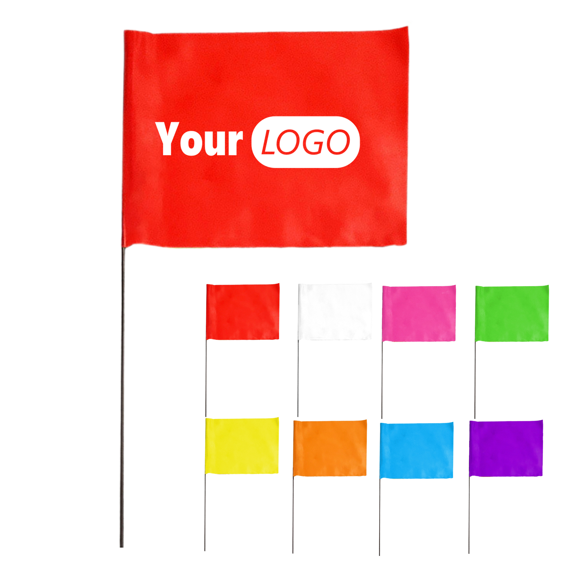 Small Flag with Wire Stick for Marking and Events 7