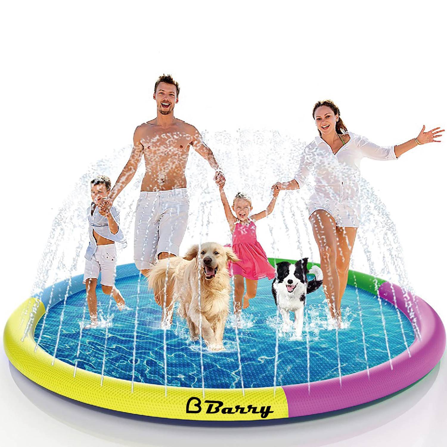 Durable Non-Slip Inflatable Pet Splash Pad For Outdoor 10