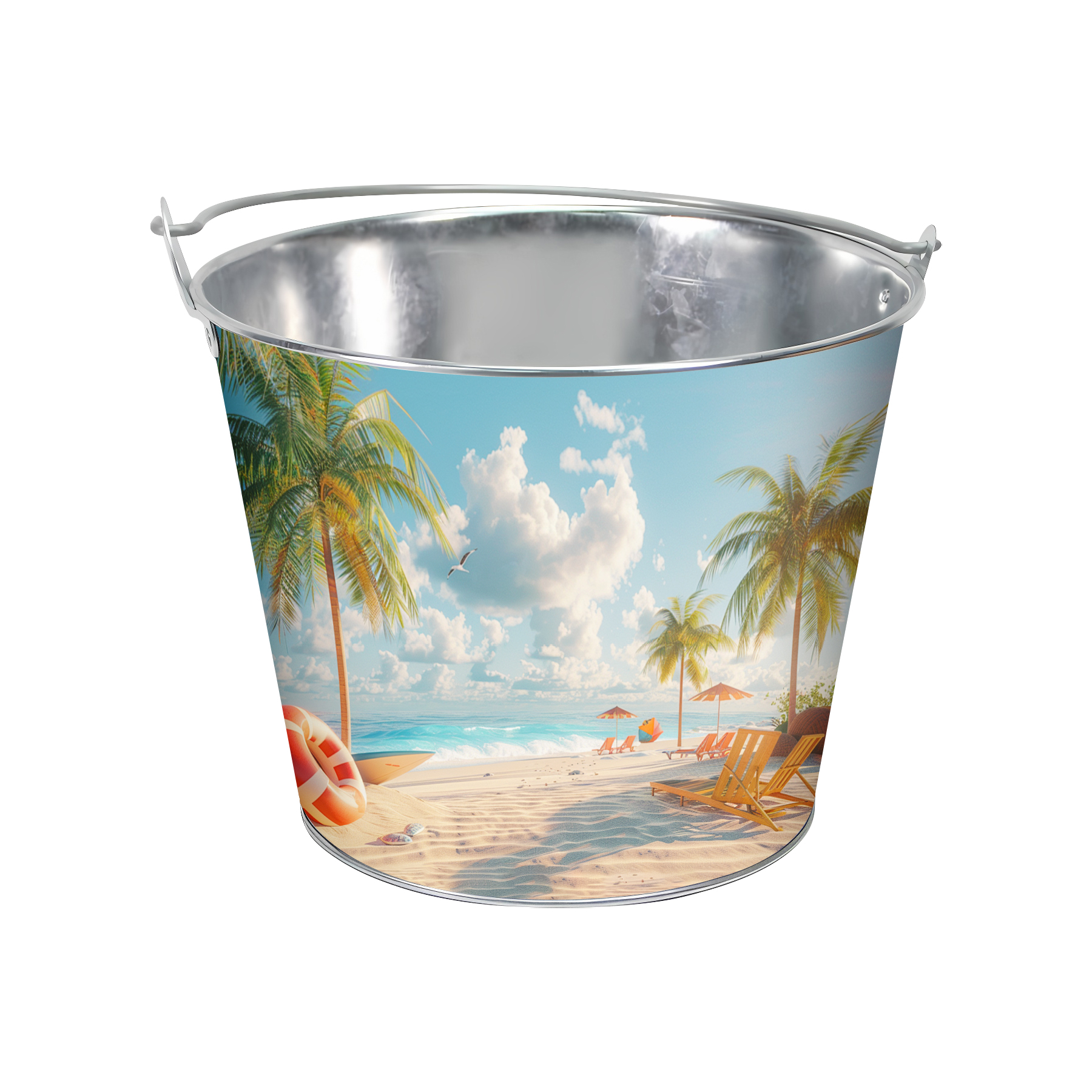 Custom Full Color 170OZ Metal Beer Ice Bucket 5
