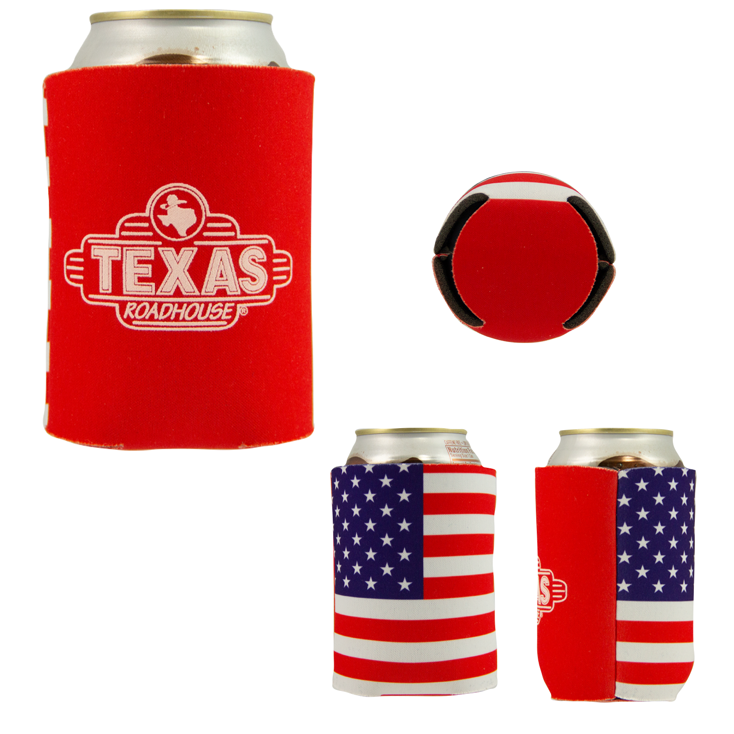 Old Glory Foam Can Cooler, custom koozie with logo imprint 3