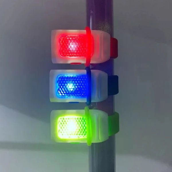LED Reflective Bicycle Light with Silicone Strap 10