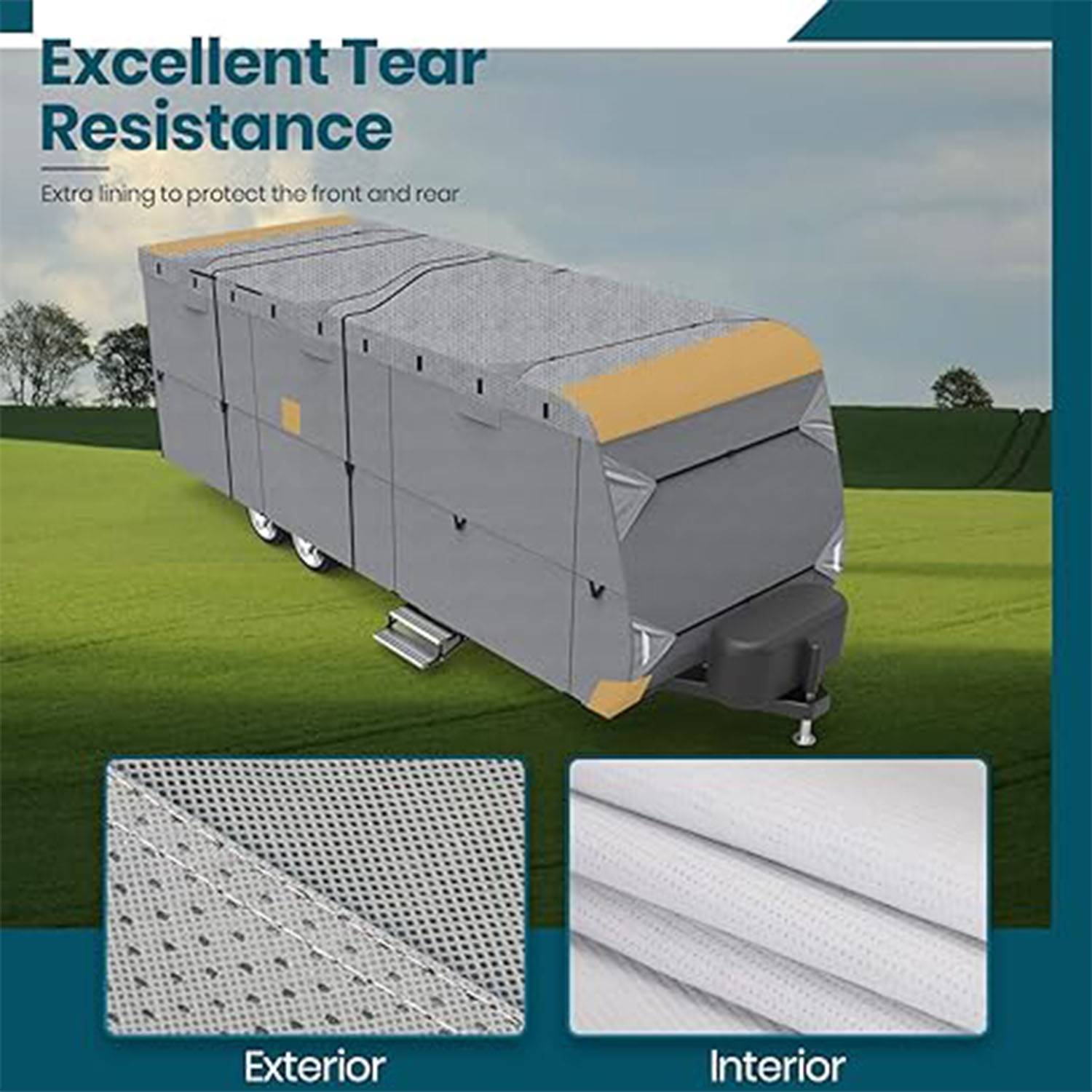 Upgraded Easy Setup Travel Trailer Cover 7