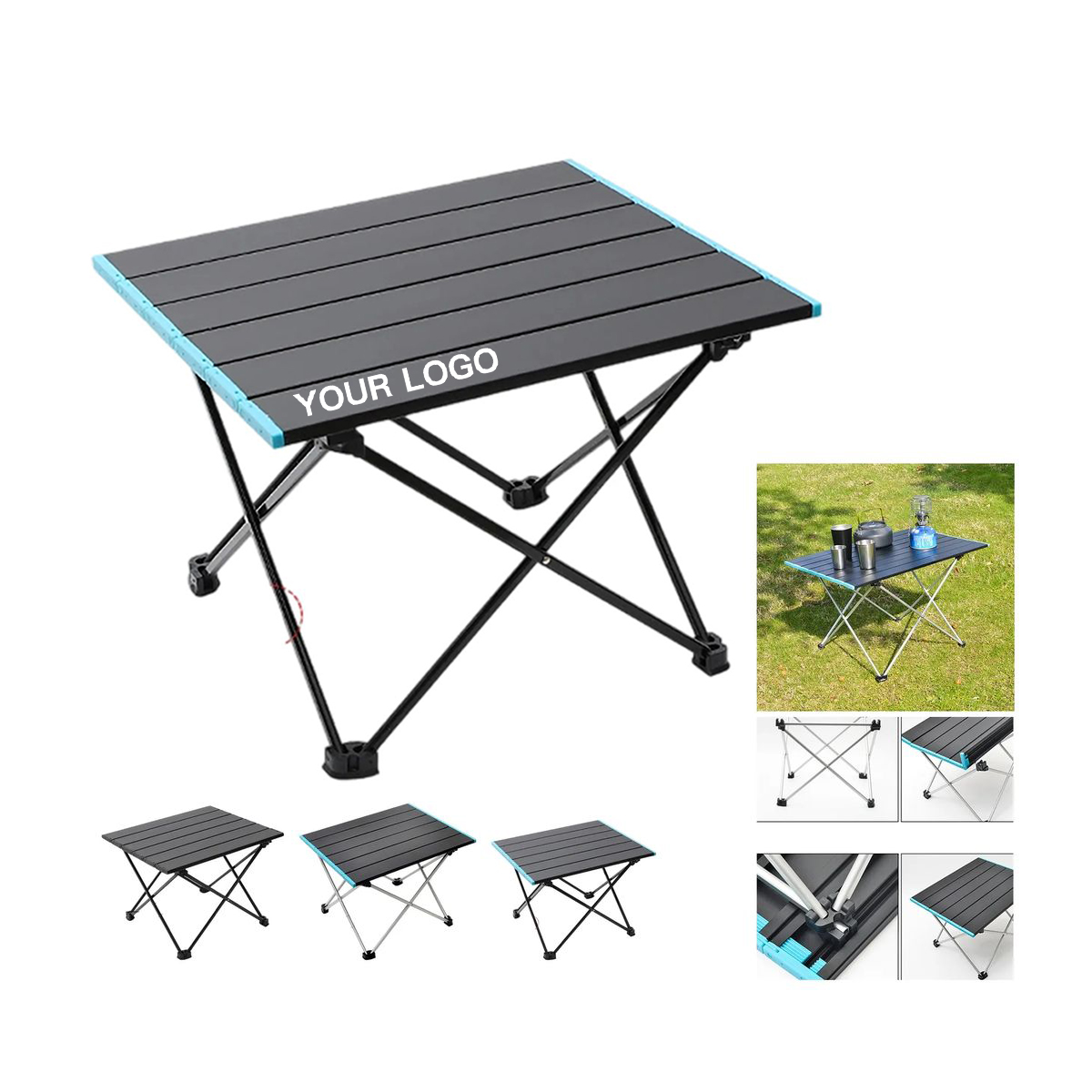 Customizable Aluminum Folding Table for Camping and Picnics 4