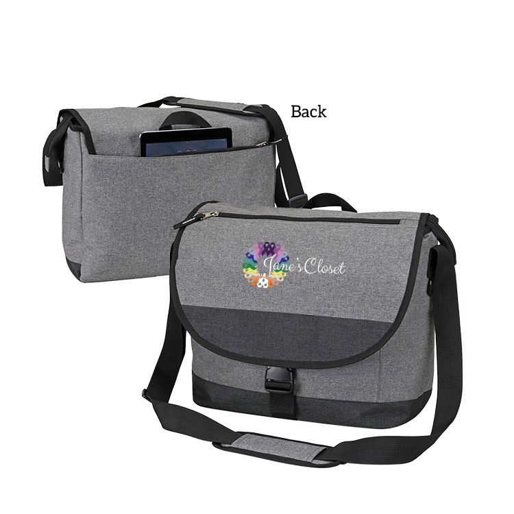300D Flap Cover Laptop Messenger Bag 2