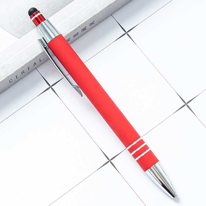 Stylus Click Action Aluminum Ballpoint Pen 2