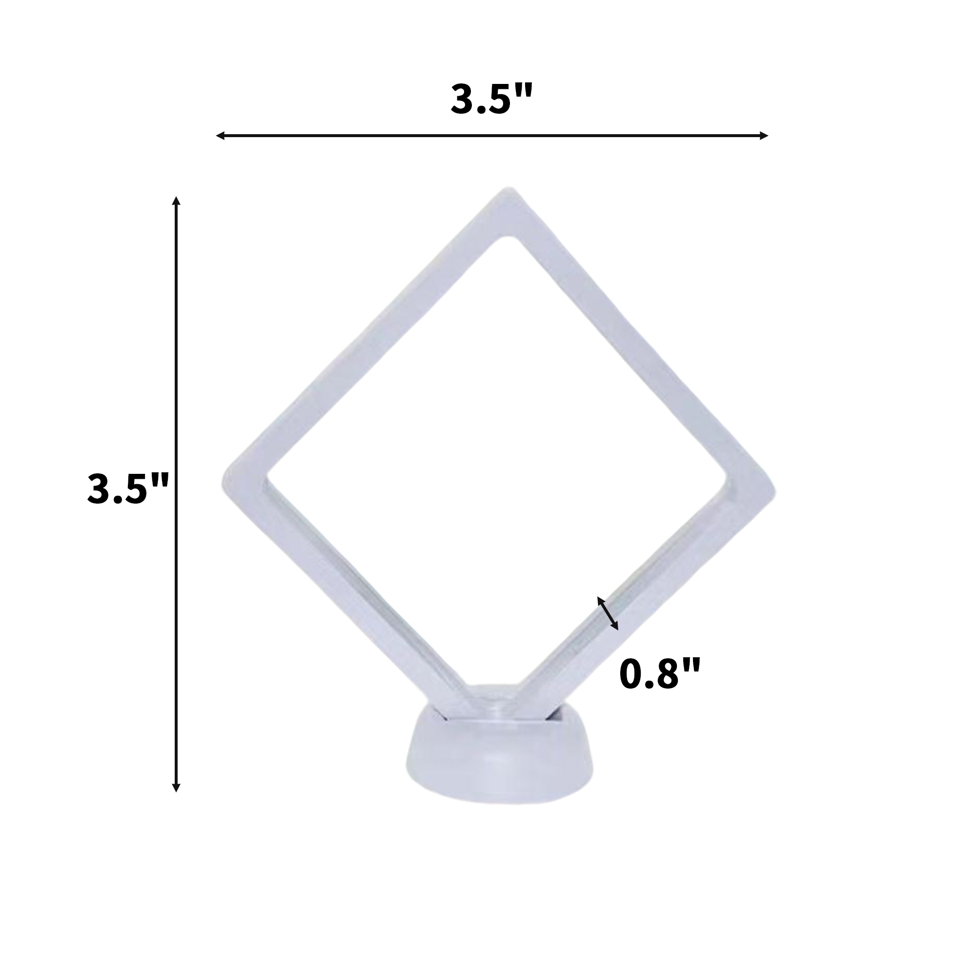 Square Three Dimensional Floating Jewelry Frame 4