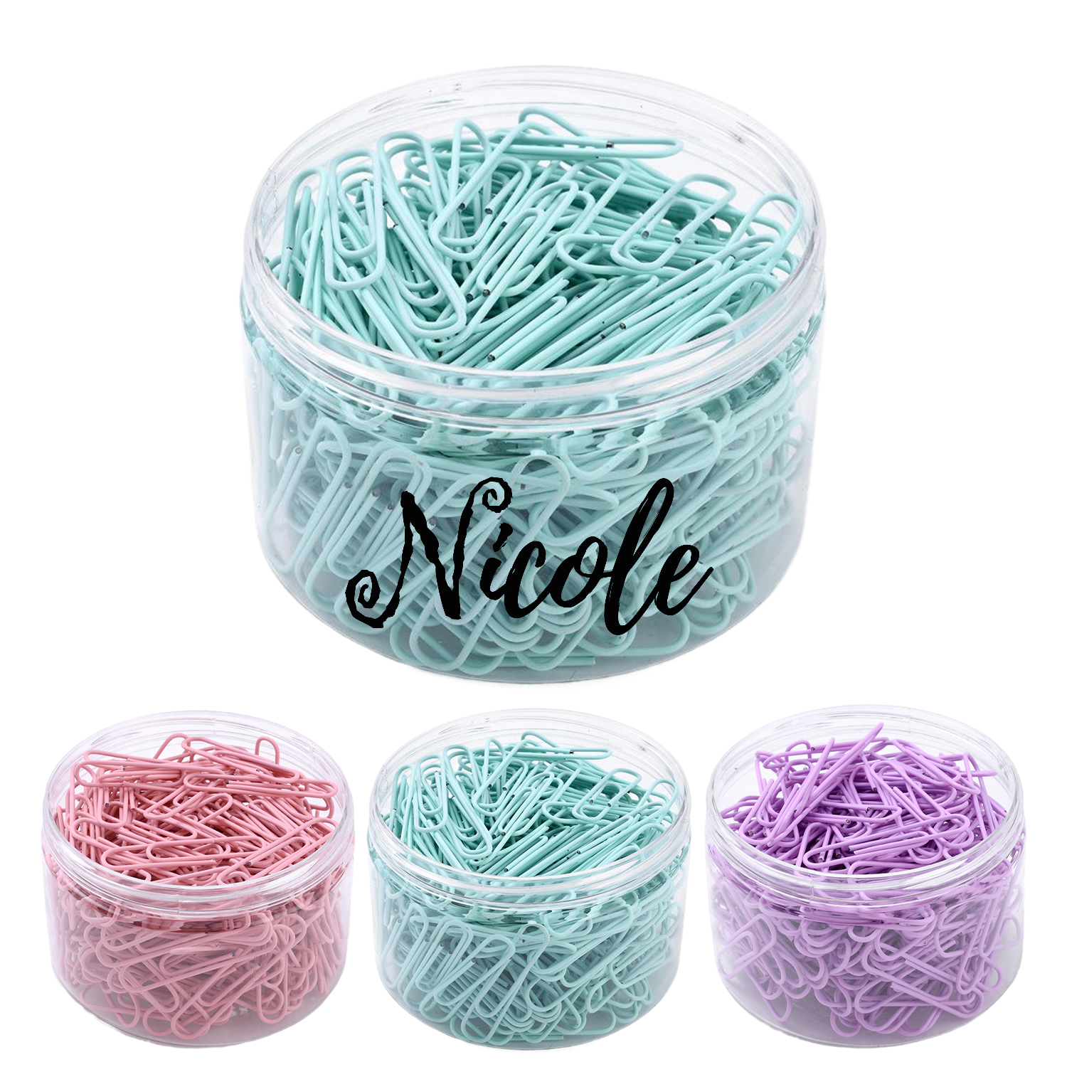 600PCS 2In Macaron Colored Paper Clips w/ Box 1