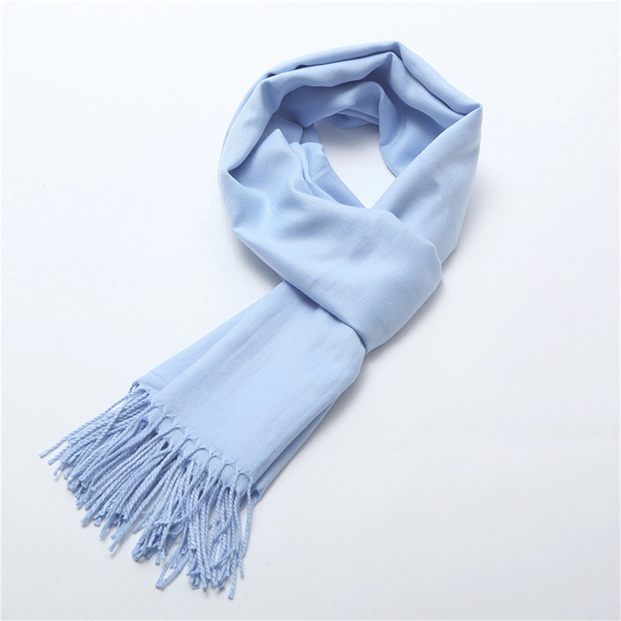 Pashmina Solid Shawl Wrap Scarf w/Fringes 20