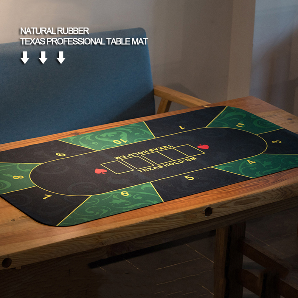 Texas Hold'em Poker Mat 47 1/4 x 23 3/5 Inch with Carrying Bag 5