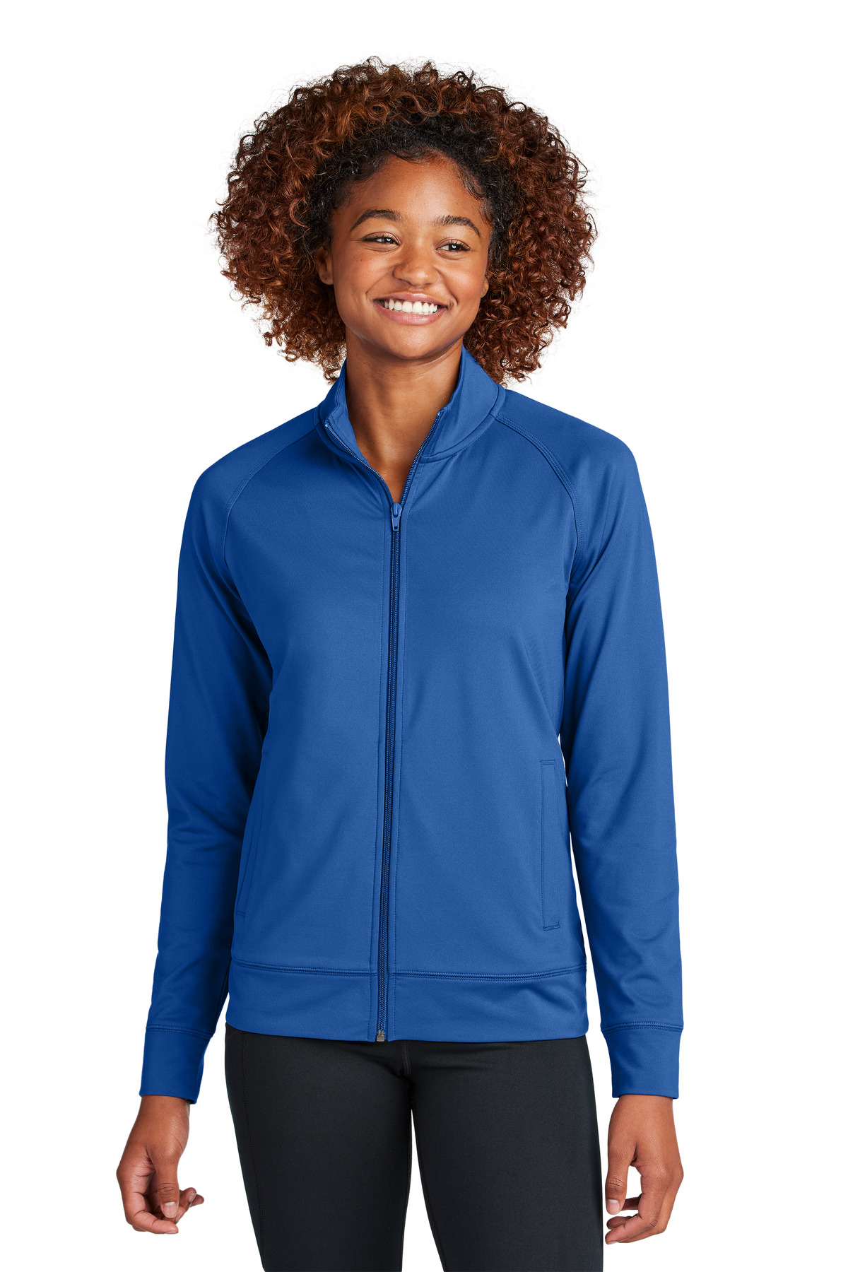 Sport-Tek® Women's Sport-Wick Stretch Full-Zip Cadet Jacket 9