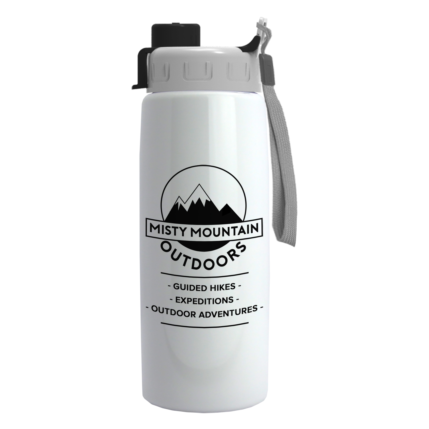 Metalike Flair - 26 oz. Tritan Metalike Bottle with Quick snap, custom water bottle with logo imprint 2