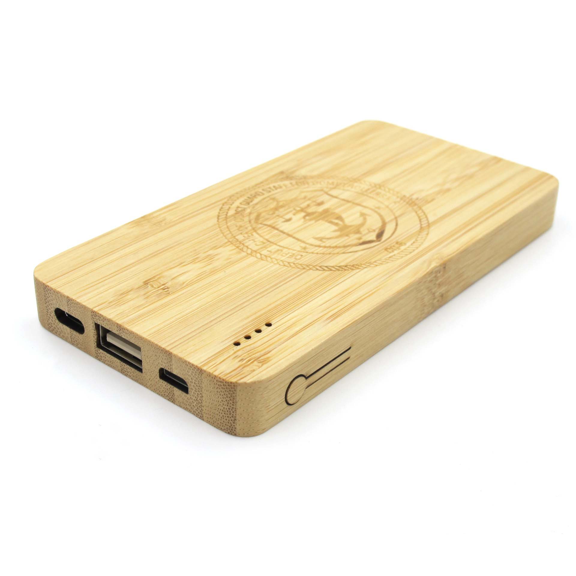 Custom Bamboo 4000mAh Dual Port Power Bank 3