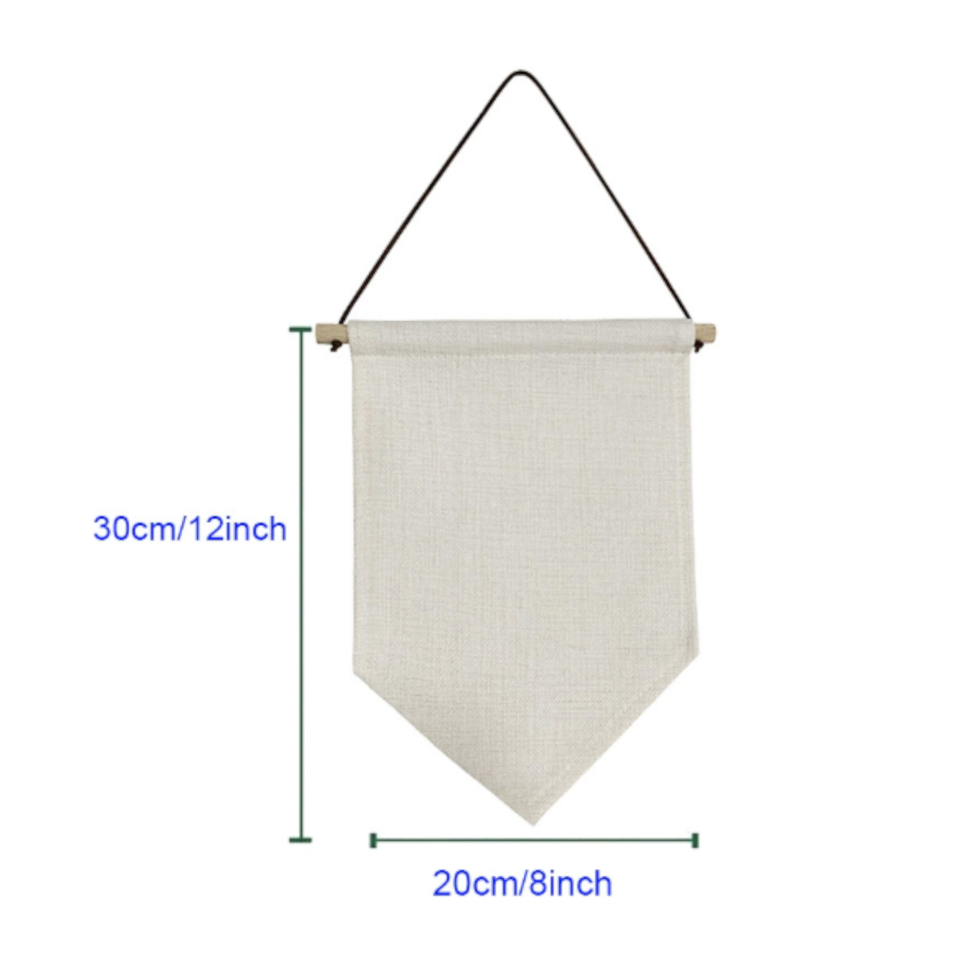 Full Color Triangle Flag Banner Whit Wooden Stick 4